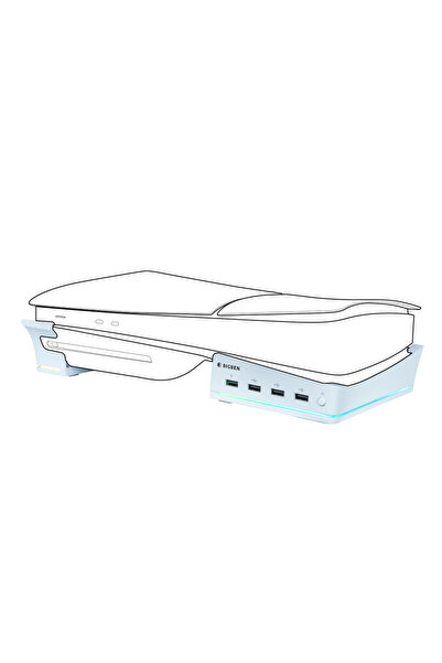NO BRAND Suport bază Nacon RGB pentru consolă cu hub USB PS5 Slim