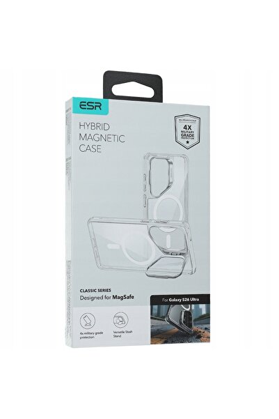 ESR Husă transparentă rigidă cu suport MagSafe pentru Galaxy S26 Ultra