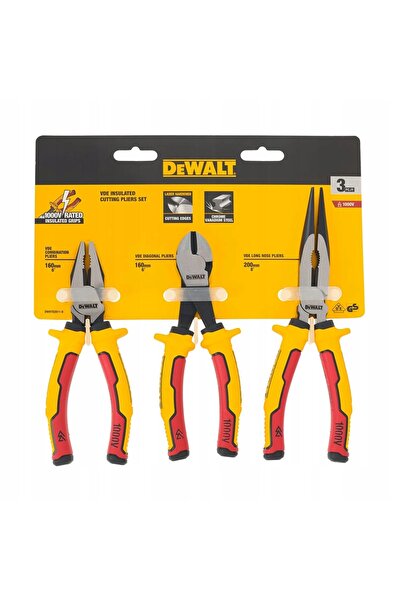 Dewalt SET DE CLEȘTI IZOLATI VDE 3 BUC. PENTRU ELECTRICITATE DWHT82811-0