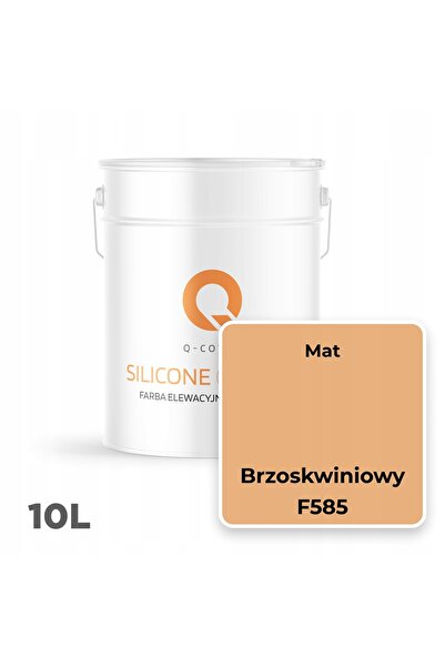 NO BRAND Vopsea siliconică pentru fațade 10L BBRZOSKWINIOWY F585 ELEWACYJNA