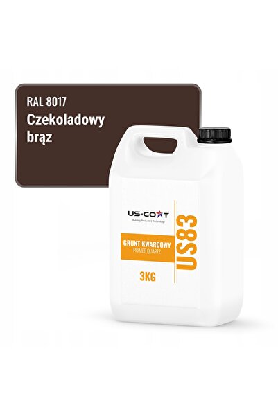 NO BRAND QUARTZ GRUNT PENTRU VOPSEA SILICONICĂ MARO CIOCOLATIU RAL8017 3KG PR...