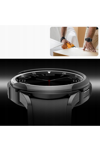 NO BRAND Carcasă rezistentă pentru Galaxy Watch 6 Classic 47mm Spigen