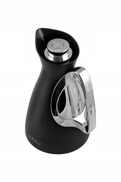 Vialli Design Termos cu recipient interior din sticlă Alessia 1l negru/argint...