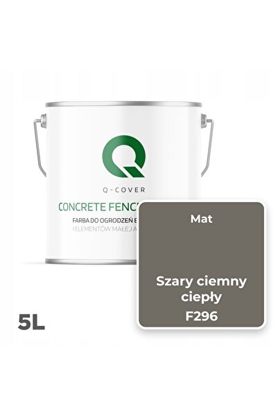 NO BRAND Vopsea pentru beton, gri închis cald, F296, 5L