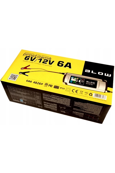 Blow Încărcător automat de baterii LCD 12V - 6A pentru mașină, motocicletă, A...
