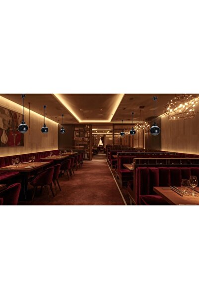 NO BRAND Difuzor suspendat sferic de 15 W/100 V, negru, pentru restaurante, g...