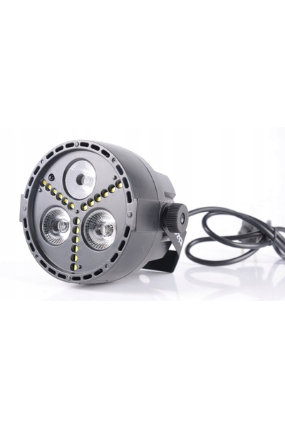 Ibiza Light Proiector LED PAR cu efect de lumină 3x 4W RGBW, control DMX și t...