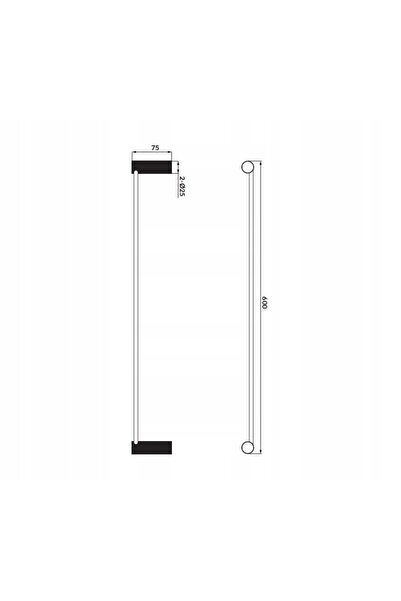 Cersanit Suport de perete pentru prosoape, cupru periat, Zen, 60cm