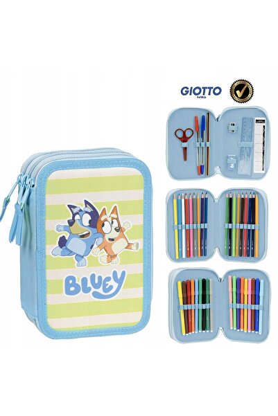 NO BRAND Penar triplu BLUEY cu echipament Giotto *
