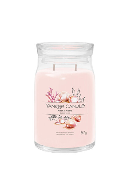 Yankee Candle Розови пясъци Сигнатурна голяма свещ, 567 г