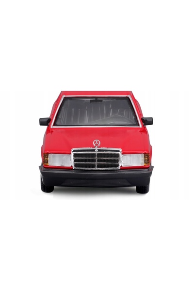 BBURAGO MERCEDES-BENZ 190E 2,6 W201 MODEL METALIC 1:24 ROȘU