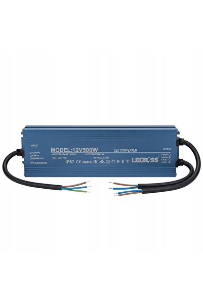 NO BRAND Sursă de alimentare LED 12V impermeabilă 500W IP67 Transformator erm...