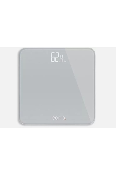 NO BRAND Cântar de baie digital LED Eono 180 kg - ultra-subțire gri