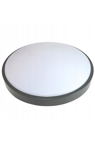 NO BRAND Panou LED de tavan premium, 24W NW, negru, rotund, aplicat, cu senzo...