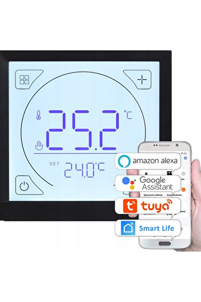 NO BRAND Termostat WIFI pentru sobă, regulator de temperatură, controler de c...