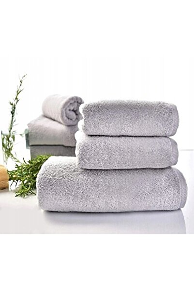 NO BRAND 4 x PROSOP DE HOTEL PREMIUM 50x100 cm GRI DESCHIS