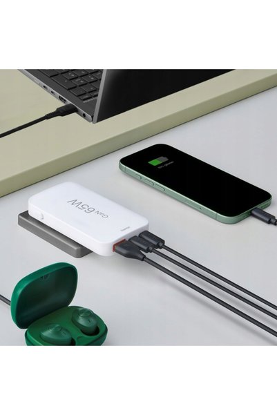 NO BRAND ÎNCĂRCĂTOR HAMA PENTRU LAPTOP PLIABIL 65W GAN PD QC 2X USB C 1X USB A