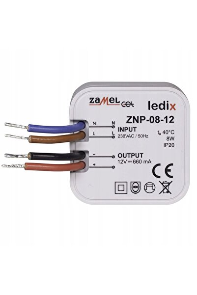 ZAMEL Sursă de alimentare accesoriu LED 12V CC 8W EZ2596