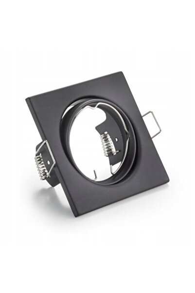 NO BRAND Kit 6x Lampă Halogen BLACK SQUARE + bec GU10 LED 8W Neutru