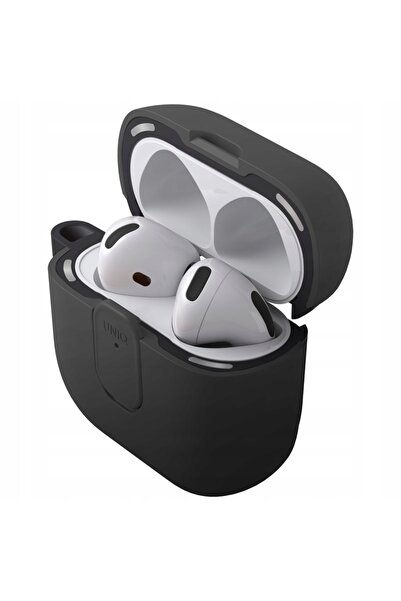 uniq Husă Clyde pentru AirPods 4 cu blocare, neagră