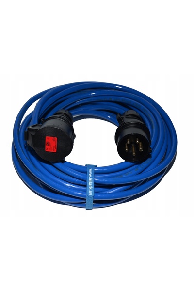NO BRAND Cablu prelungitor de alimentare PUR 50M H07BQ-F 5x2.5 IP44 16A