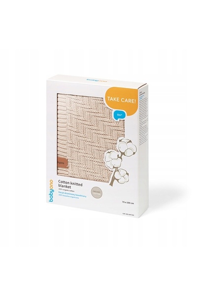 NO BRAND Pătură de bumbac BABYONO, tricotată, hipoalergenică, antibacteriană,...