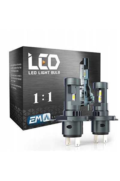 NO BRAND Becuri LED H4 CANBUS Mai multă lumină 6000K Diode LED Lumină albă