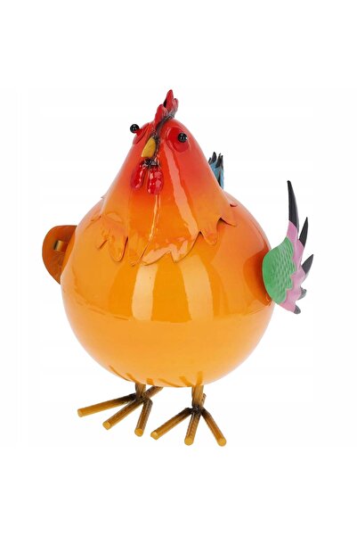 Progarden Figurină cocoș colorată din metal 21 x 25 x 28 cm multicoloră