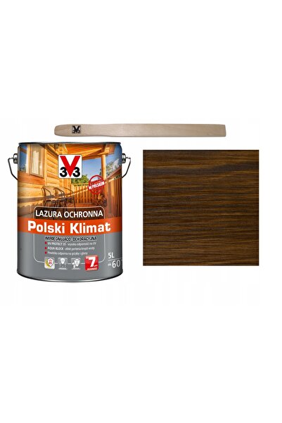 NO BRAND LAZURA V33 POLSKI KLIMAT 7LAT ORZECH 5L