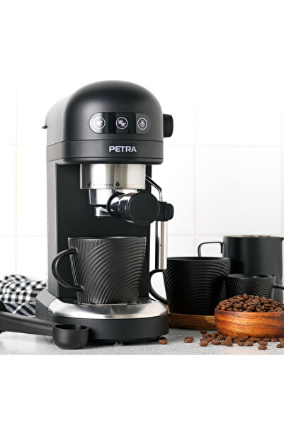 petra Cafetieră sub presiune de 1465 W pentru prepararea cafelei, 1.4L, tip o...