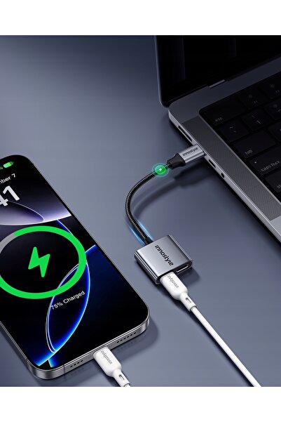 NO BRAND ADAPTOR INNOSTYLE CABLU CONVERTOR 2X USB-C TIP C PENTRU SAMSUNG APPL...