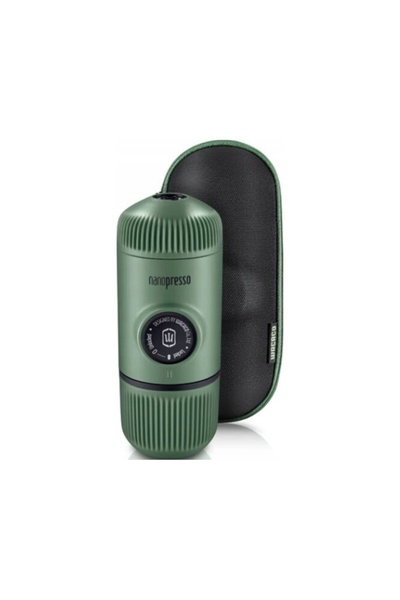 Wacaco Aparat de cafea portabil + husă (verde mușchi) Nanopresso