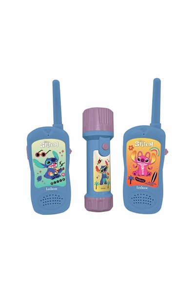 LEXIBOOK Set radio cu unde scurte Stitch + lanternă/compas - Walkie Talkie pâ...