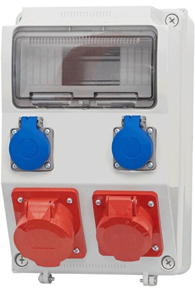 F-ELEKTRO Prelungitor electric de perete cu 9 prize 16A/5P 32A/5P 2x230V