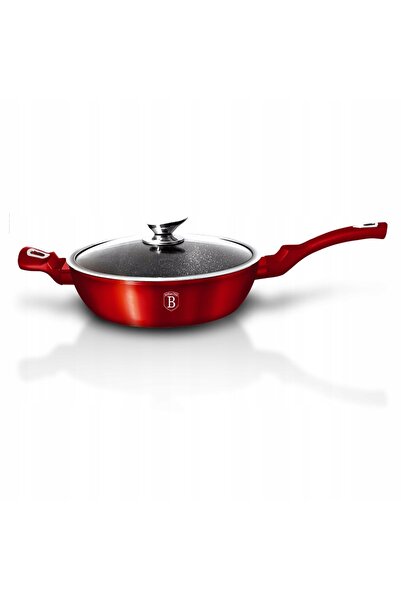 Berlinger Haus BH-1260N - Tigaie din granit cu capac 28 cm Burgundy Line