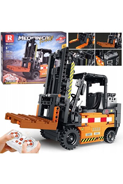 Jokomisiada Set de construcție cu telecomandă, stivuitor mobil 722-ele ZA5796