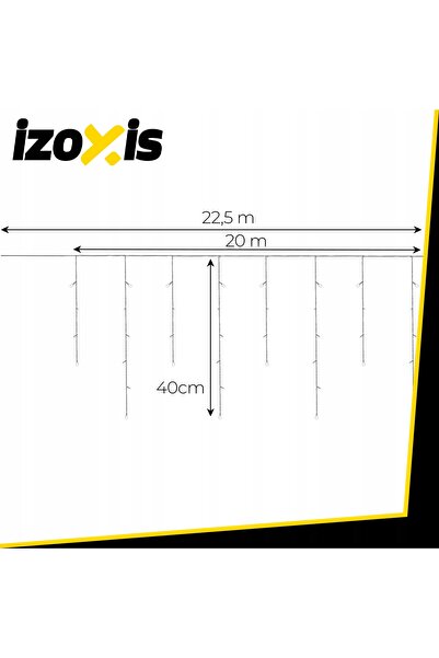 Izoxis Perdea luminoasă 301 - 500 lumini