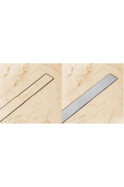 FALA Sifon rotativ liniar de 50cm, placă 2 în 1 umed/uscat, din oțel inoxidabil