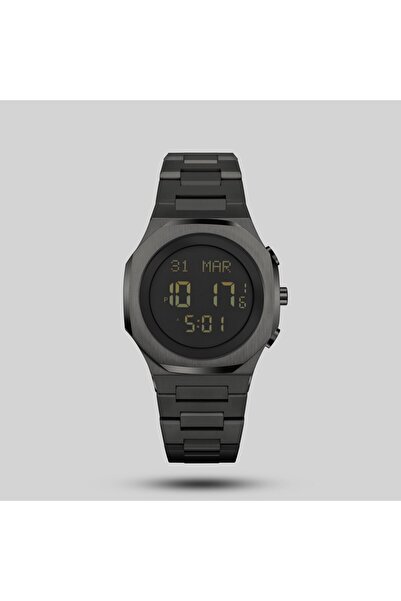 Generic Brand Al-Fajr Modern Black Stainless Steel Watch Al-277Cb