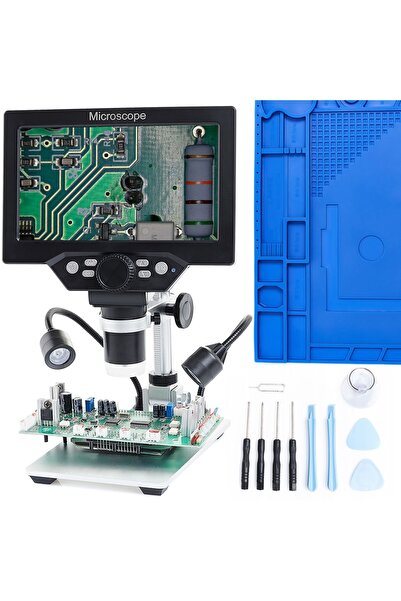TECHREBAL Microscop Digital x1200 + 10 în 1 + covoraș 44x31