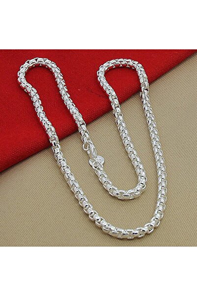 Choice 60cm WHITE hot 925 Sterling Silver Round Box Chain 20/24Inch Necklace ...
