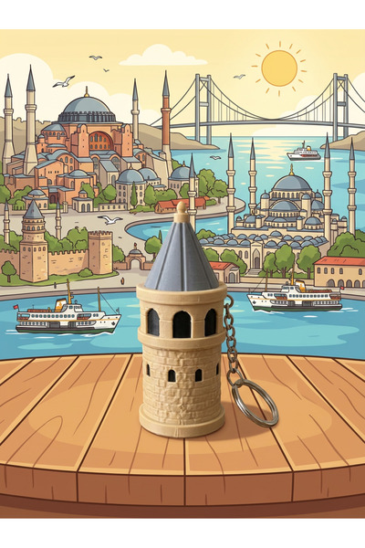 Pocket People Istanbul Clicks Galata Tower Clicker Keychain – Collectible Gift Fidget |