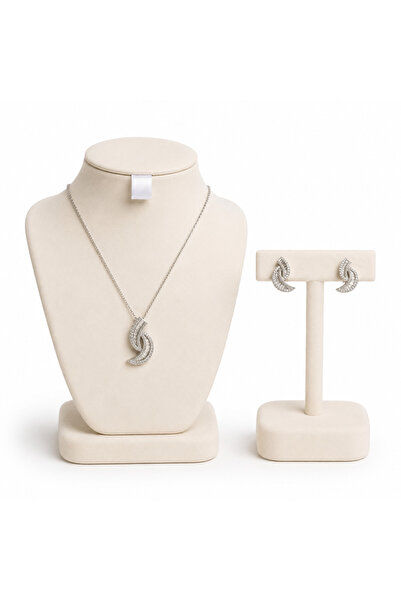 BELLA CİAO Elegant Crystal-Paved Jewelry Set – Design 17