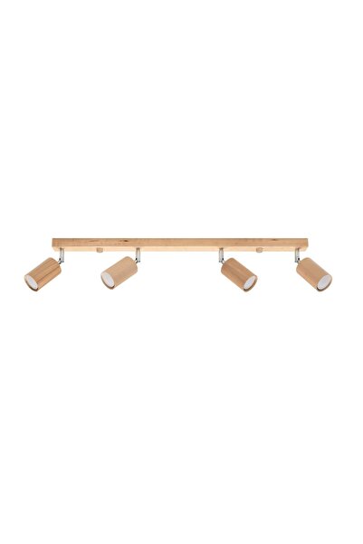 SOLLUX Lampă de tavan BERG cu 4 elemente din lemn