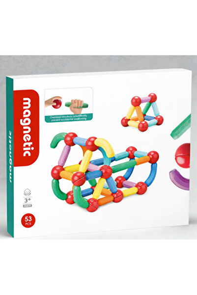 OEM Set bețișoare magnetice pentru construcții creative Magnetic Sticks, 53 p...