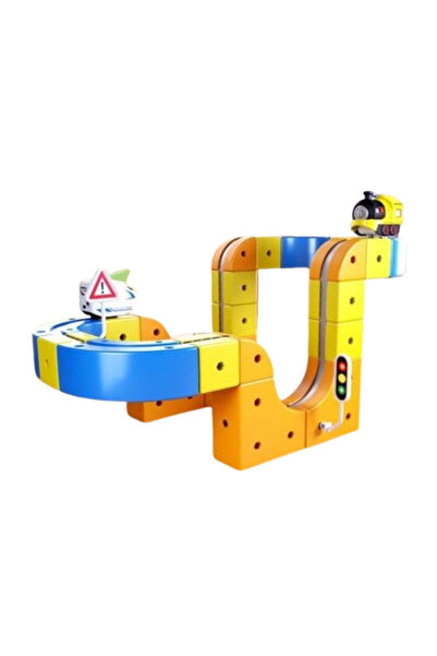 OEM Set constructie tren magnetic - 79 piese, multifunctional
