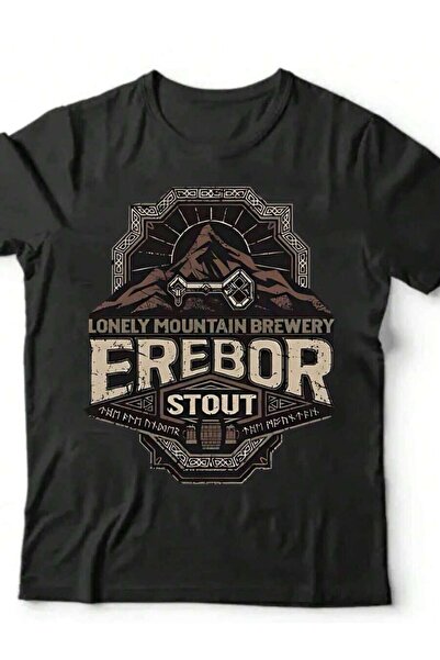 NOURAM Erebor Stout Parody T-Shirt Middle-Earth Inspired Retro Graphic Tee Wi...