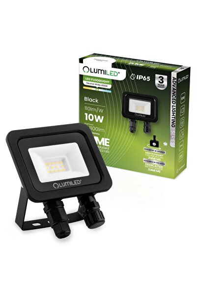Lumiled Proiector LED ZUME 10W, 1100lm 4000K IP65 Negru, Seria de Iluminat Av...