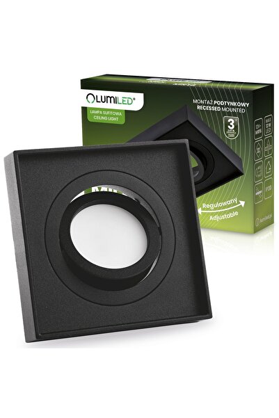 Lumiled Tub spot cu halogen încastrat Midi GU10 pătrat alb 20mm