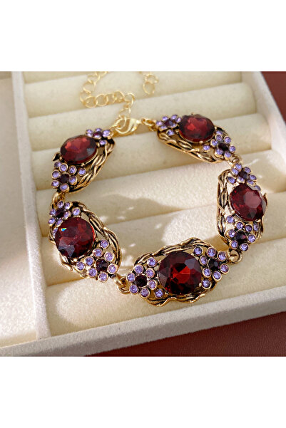 Choice Bracelet Mediaeval Vintage Rhihnestones Chokers Necklace for Women Ova...